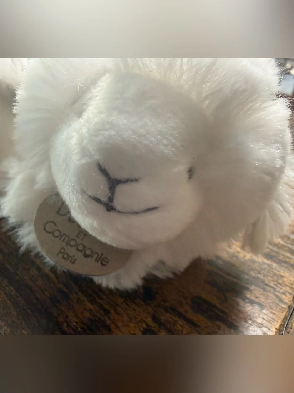 Doudou et Compagnie Paris Plush Rattle Baby Lamb Botties 0-6 Mo Baby Gift~New